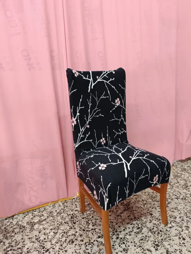 6 Sillas Comedor Madera Fuertes + Fundas,