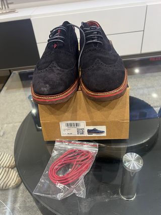 Zapatos El Ganso Talla 41 Negros y Rojos