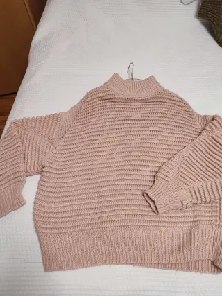 Maglione invernale color pesca