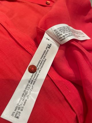 Camisa Massimo Dutti Roja Talla XS