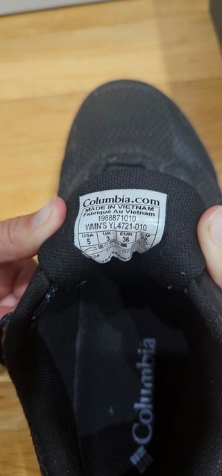 Zapatillas Columbia Niños Negras y Grises