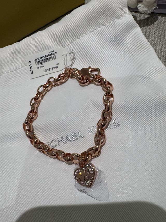 Pulsera Michael Kors Corazón Oro Rosa