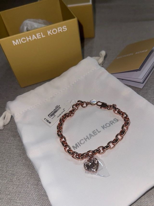 Pulsera Michael Kors Corazón Oro Rosa