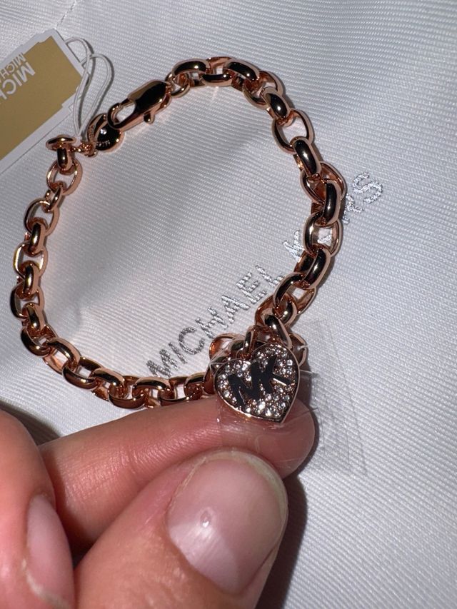 Pulsera Michael Kors Corazón Oro Rosa