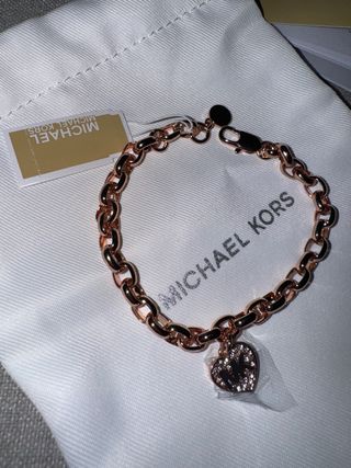 Pulsera Michael Kors Corazón Oro Rosa