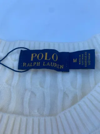 Jersey Polo Ralph Lauren Blanco Nudos