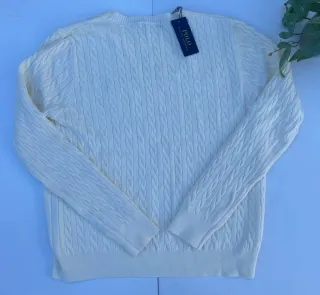 Jersey Polo Ralph Lauren Blanco Nudos