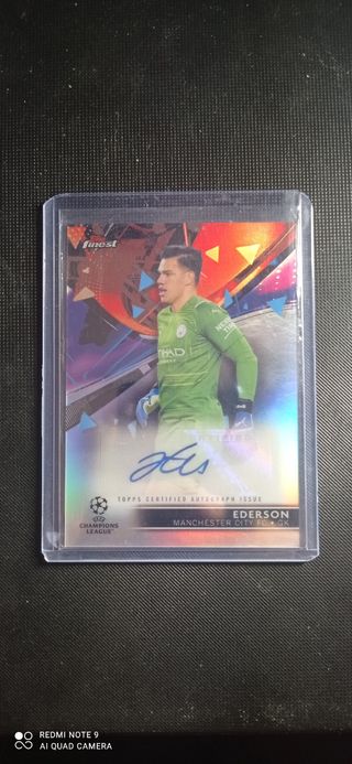 Ederson Autógrafo Topps Finest Champions League