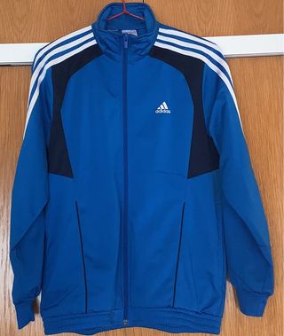 Chaqueta Adidas manga larga azul 