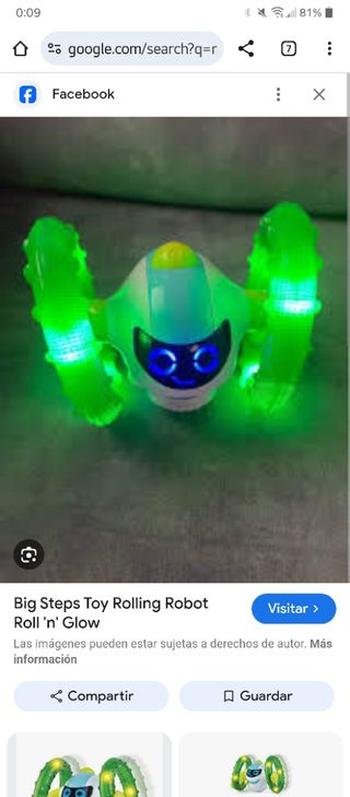 Robot gatear para bebés con luces y sonido