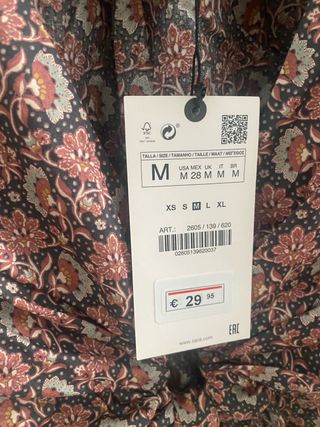 Top Zara estampado talla única