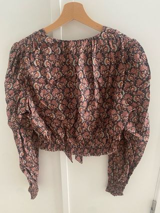 Top Zara estampado talla única