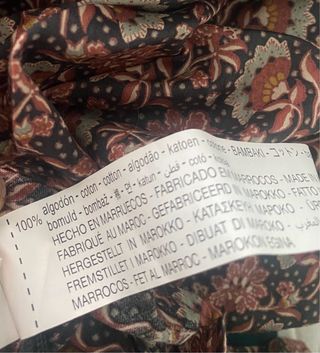 Top Zara estampado talla única