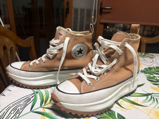 Converse All Star Marrones Plataforma