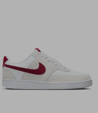 Nike Court Vision Alta Zapatillas Blancas Rojas