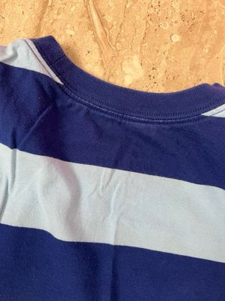 Camiseta Nike Rayas Azules Blancas algodón talla S