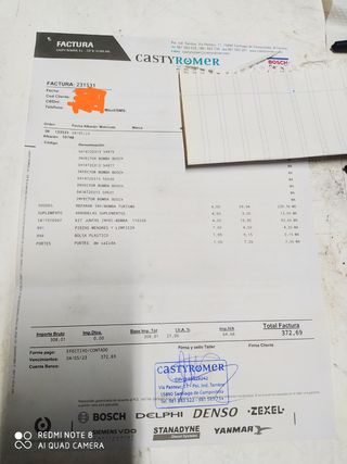 Inyectores Bomba 1.9 TDI (4 unidades)