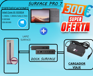 Microsoft Surface Pro 7 + Accesorios