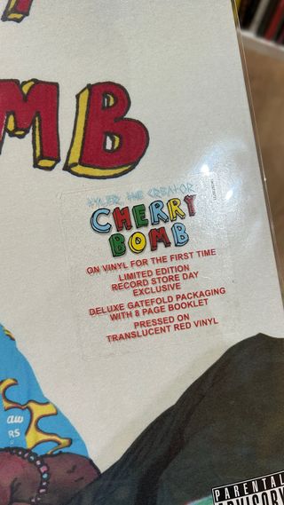 Vinilo Tyler The Creator Cherry Bomb RSD 1ªedición