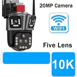 Cámara IP 20MP 10K 20X 5 Lentes—NUEVO