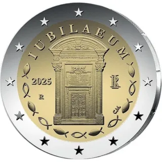 Moneda Conmemorativa Italia 2025 Jubileo