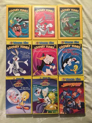 Lote 9 Películas DVD Looney Tunes Warner Kids