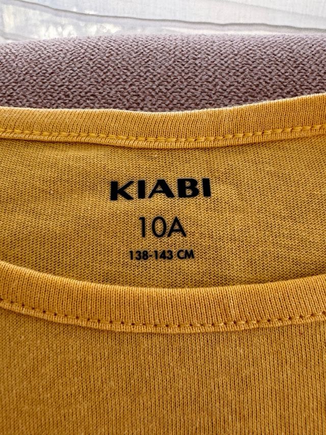 Vestido Kiabi flores amarillo talla 10