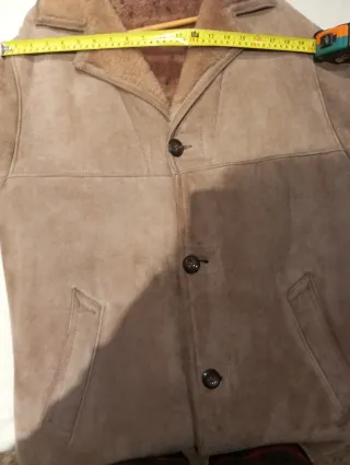 Chaquetón piel ante marrón