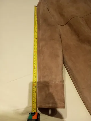 Chaquetón piel ante marrón