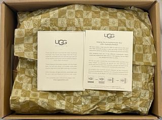 Botas UGG tacón beige ante