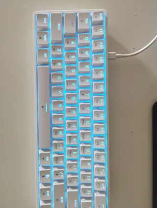 Teclado y Ratón Gaming Blanco