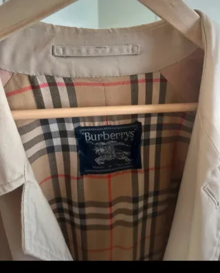Gabardina Burberrys Vintage Beige