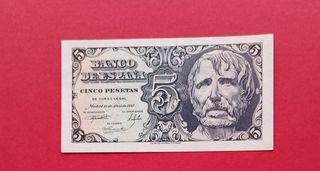 Serie A SC 5 Pesetas 1947 Seneca sin circular 