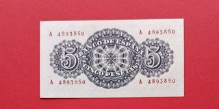 Serie A SC 5 Pesetas 1947 Seneca sin circular 
