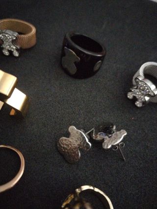 Conjunto Joyas: Anillos, Pulsera y Pendientes