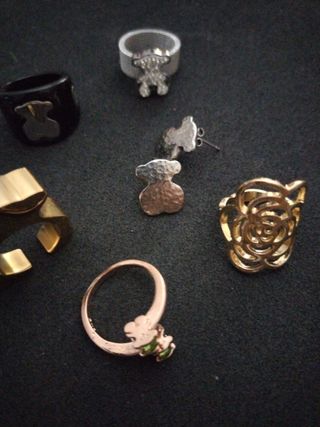 Conjunto Joyas: Anillos, Pulsera y Pendientes