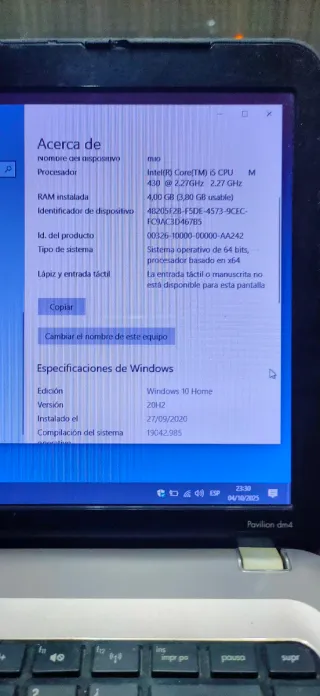 Portátil HP Intel Core i5 