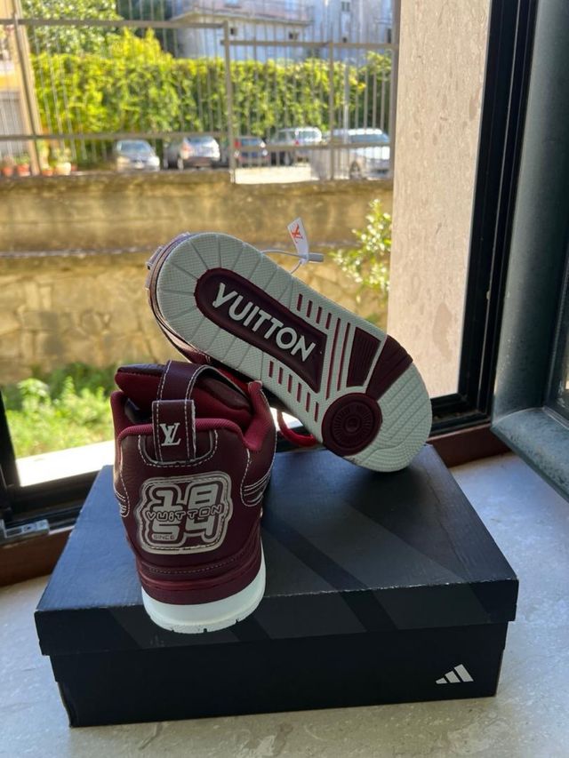 Scarpe Louis Vuitton Skate Bordeaux Nuove