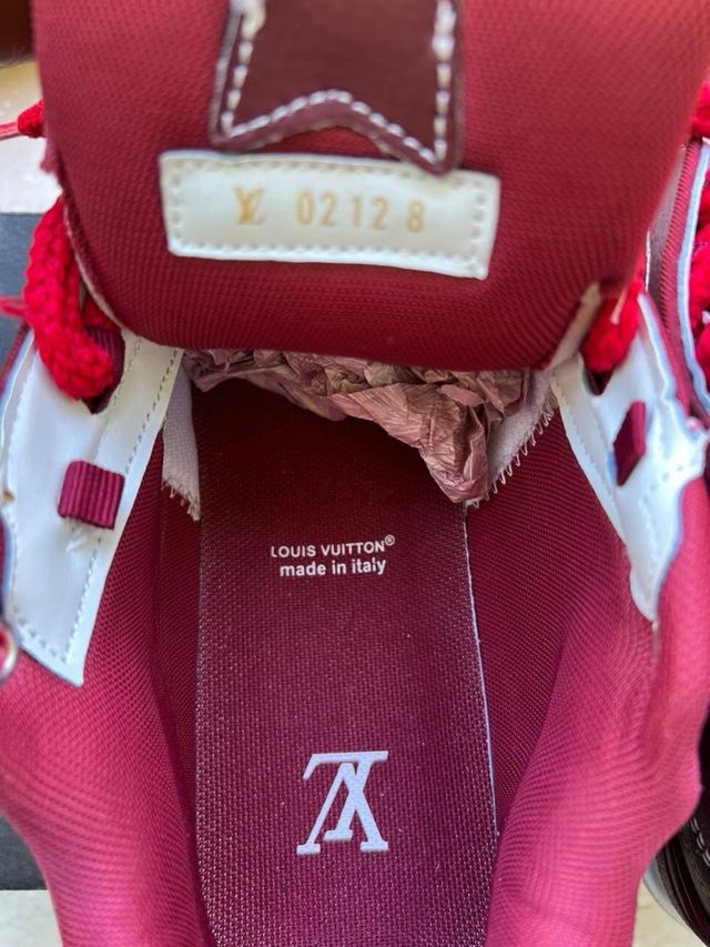 Scarpe Louis Vuitton Skate Bordeaux Nuove