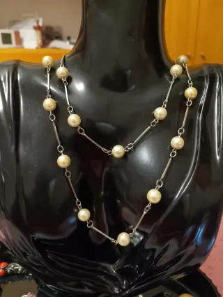 Collana lunga perle vintage 
