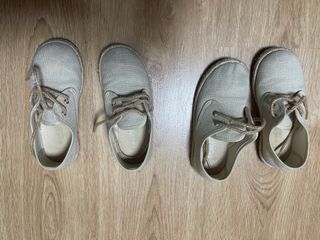 Zapatos niño vestir beige talla 29
