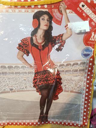 Disfraz Flamenca Corto Talla M-L