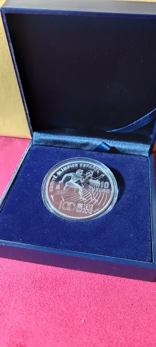 Moneda 10 Euros Plata 2012 Comité Olímpico Español