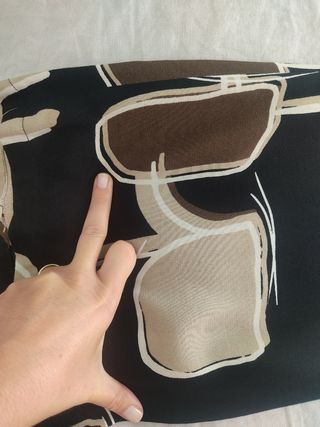 Pantalón ancho Zara estampado
