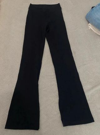 Pantalones flare negros