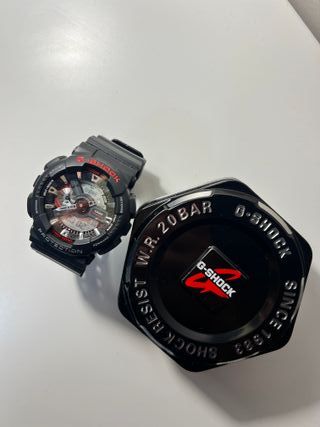 Casio G-Shock WR20BAR Reloj Negro/Rojo