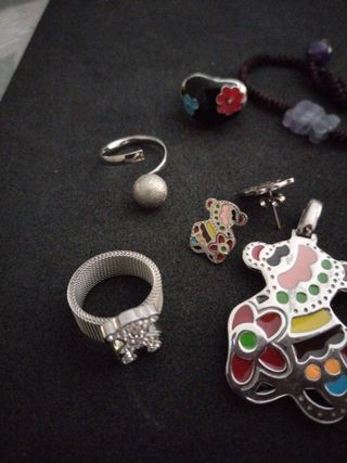 Conjunto Joyas: Anillos, Pendientes, Pulsera y Col