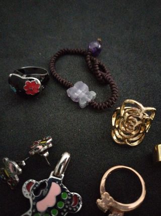 Conjunto Joyas: Anillos, Pendientes, Pulsera y Col