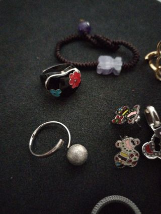 Conjunto Joyas: Anillos, Pendientes, Pulsera y Col