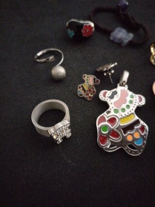 Conjunto Joyas: Anillos, Pendientes, Pulsera y Col